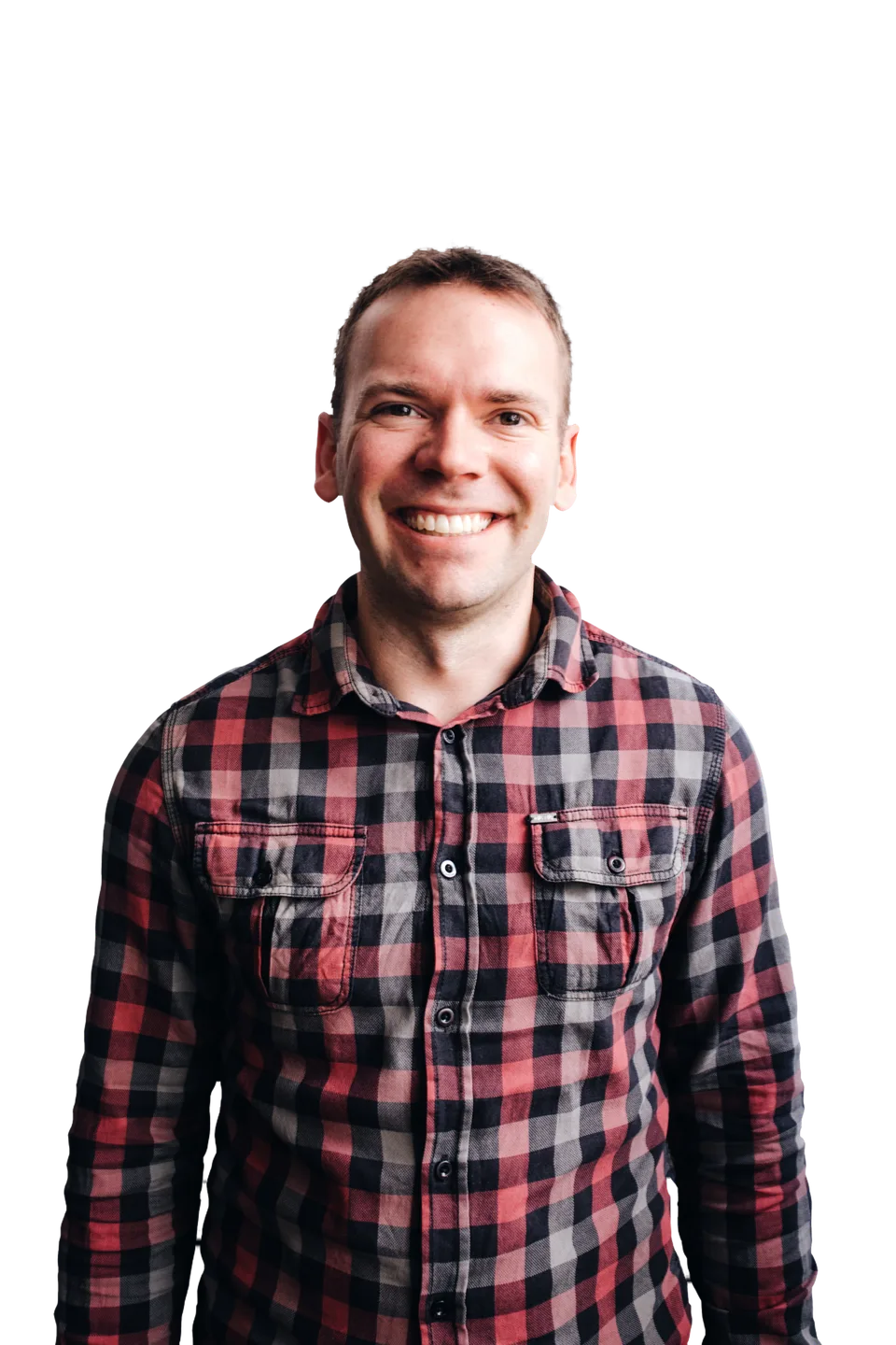 Joel Warren, founder of Tradieboost, smiling.